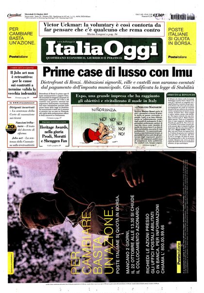 Italia oggi : quotidiano di economia finanza e politica